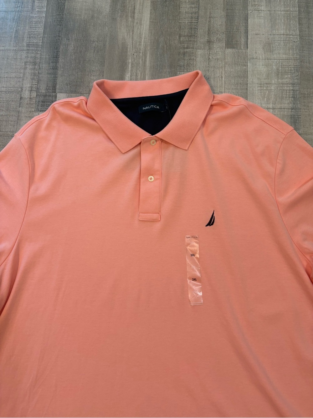 Nautica Men's Coral Polo Shirt Size 3XL